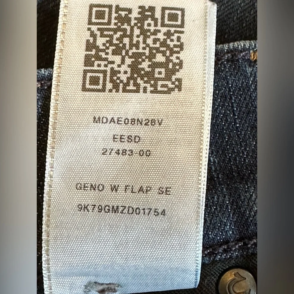 True Rieligion | Geno Relaxed Slim Leg Jeans - Dark Wash, Size 36 X 34